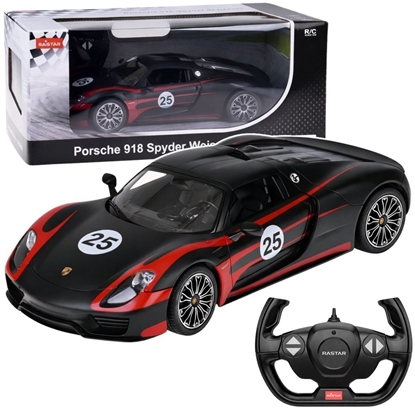 Picture of Rastar Auto Porsche 918 Spyder Performance Zdalnie Sterowane RC Czarne Rastar 1:14 Rastar
