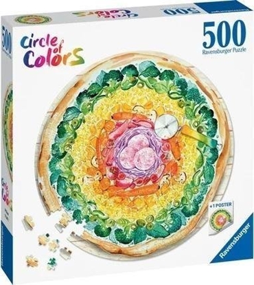 Attēls no Ravensburger Puzzle 500 Paleta kolorów: pizza