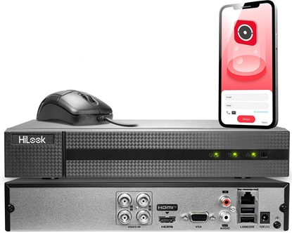 Attēls no Rejestrator HiLook Rejestrator cyfrowy hybrydowy do monitoringu HiLook by Hikvision DVR-204U-M1/T
