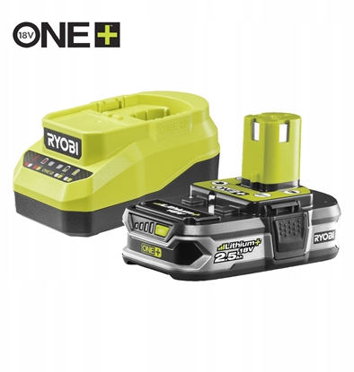 Attēls no Ryobi ZESTAW ZASILAJCY RC18120A-125 ADOWARKA + AKUMULATOR 2.5AH