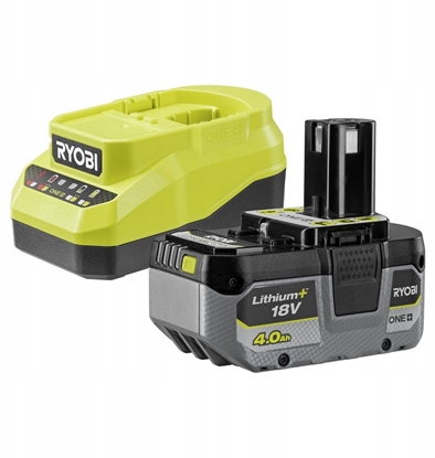 Attēls no Ryobi ZESTAW ZASILAJCY RC18120A-140X ADOWARKA + AKUMULATOR 4.0AH