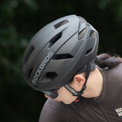 Изображение RockBros Kask rowerowy Rockbros LK-15 z wókna wglowego 58-62 cm - czarny