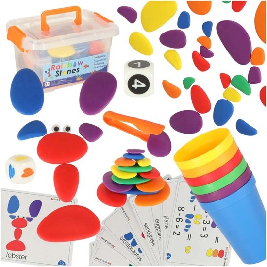 Picture of RoGer Educational Set “Colorful Montessori Pebbles”