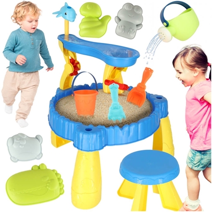 Attēls no RoGer Foldable Play Table And Sandpit 2in1