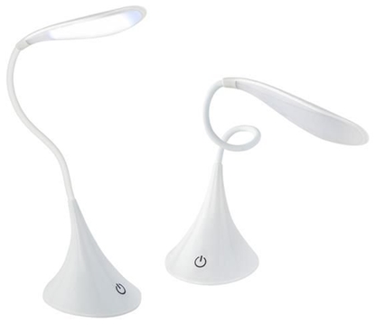 Attēls no RoGer LED Desk Lamp USB / 360 °/ 1W / White