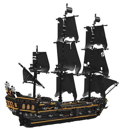 Attēls no RoGer Pirate Ship Construction Set Black Pearl 3180pcs