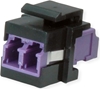 Picture of ROLINE Fiber Optic Keystone Jack, LC/LC Duplex, Multimode, OM4