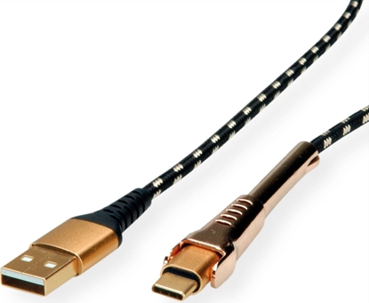 Изображение Roline GOLD USB 2.0 Cable, C - A, M/M, with Smartphone support function, 1 m