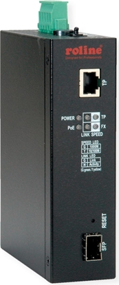 Attēls no Roline Industrial Managed Media Converter Gigabit Ethernet  with PoE++ PSE Support
