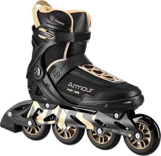 Изображение Rolki yworolki Armour Nils Extreme NA22151 czarno-zote rozmiar 44