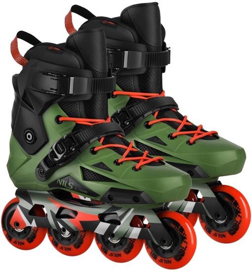 Изображение Rolki Nils Extreme NA1601 YWOROLKI SLALOMOWE SLAYD ZIELONE ROZM. 43 NILS EXTREME