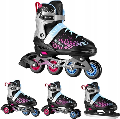 Attēls no Rolki Nils Extreme NH18190A z wymienn poz regulowane czarne r. 39-43