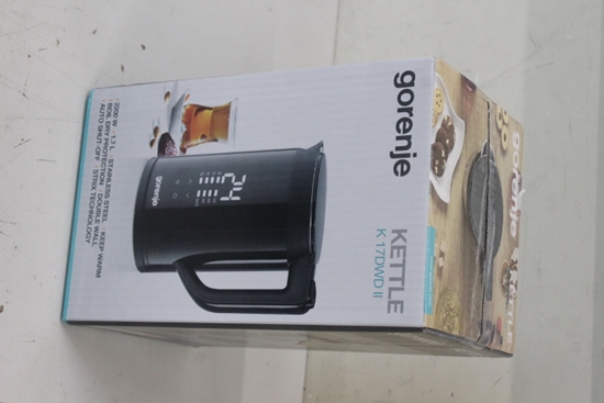 Picture of SALE OUT.  | Gorenje Kettle | K17DWDII | Electric | 2200 W | 1.7 L | Stainless Steel | 360° rotational base | Black | DEMO, SCRATCHED