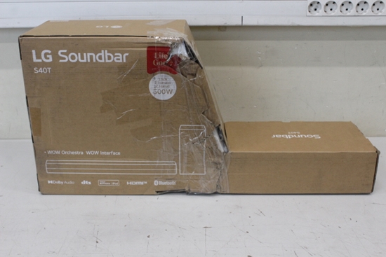 Picture of SALE OUT. LG Soundbar S40T  for TV 2.1 ch. with Bluetooth | LG Soundbar 2.1 Channel Sound System | S40T | 27 " | IPS | FHD | 16:9 | 60 Hz | 14 ms | 1920 x 1080 | 250 cd/m² | HDMI ports quantity 2 | Black | Warranty 24 month(s) | DAMAGED PACKAGING | Blueto
