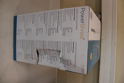 Attēls no SALE OUT. Powershred | LX50 | Black | 17 L | Credit cards shredding | DAMAGED PACKAGING | Paper handling standard/output 9 sheets per pass | Cross-Cut Shredder | Warranty 24 month(s)