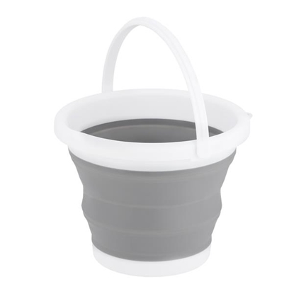 Attēls no Salokāms spainis NC1783 FOLDING BUCKET GRAY 5L NILS CAMP