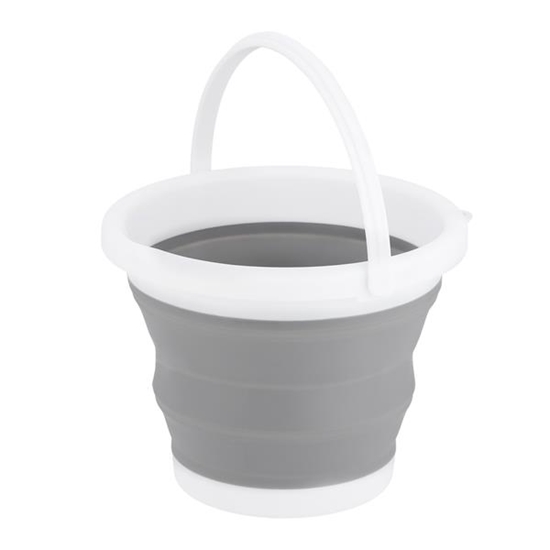 Picture of Salokāms spainis NC1783 FOLDING BUCKET GRAY 5L NILS CAMP