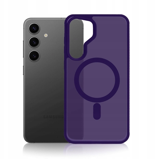 Picture of Samsung Galaxy S24 - 3mk Smoke MagCase Purple