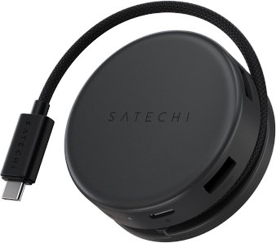 Picture of Satechi OntheGo 7-in-1 Multiport Adapter - adapter do urzdze mobilnych (USB-C PD, 2x USB-A, HDMI 4K, Ethernet, czytnik kart micro/SD) (space black)
