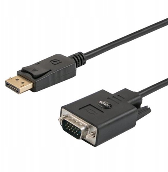 Picture of Kabelis SAVIO DisplayPort - VGA 1.8m