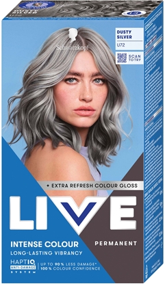 Изображение Schwarzkopf SCHWARZKOPF_Live Intense Colour farba do wosów U72 Dusty Silver