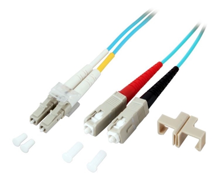 Изображение SC-LC Optiskais komutācijas kabelis duplex, MM, Multimode, OM3, 50/125, 3.0m/ LSZH