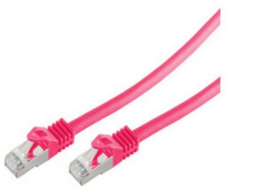 Picture of shiverpeaks BS75511-0.25M, 0.25 m, Cat7, S/FTP (S-STP), RJ-45, RJ-45, Magenta