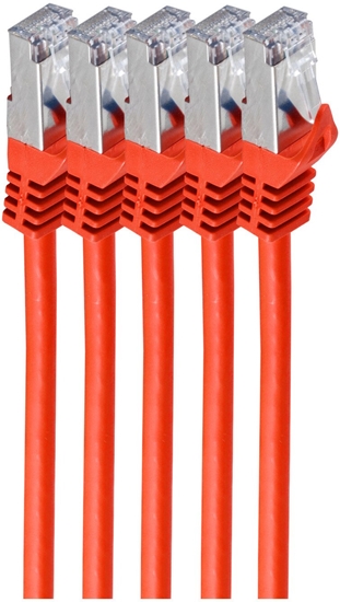 Изображение Shiverpeaks shiverpeaks BS75512-R-SET5 kabel sieciowy Czerwony 2 m Cat7 S/FTP (S-STP)