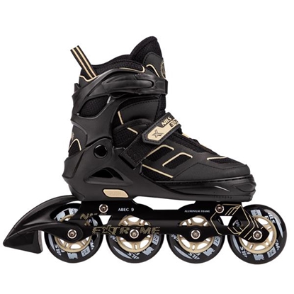 Изображение Skrituļslidas NA14174 A MELNI BĒŠS IZMĒRA L IN-LINE SKATES NILS EXTREME