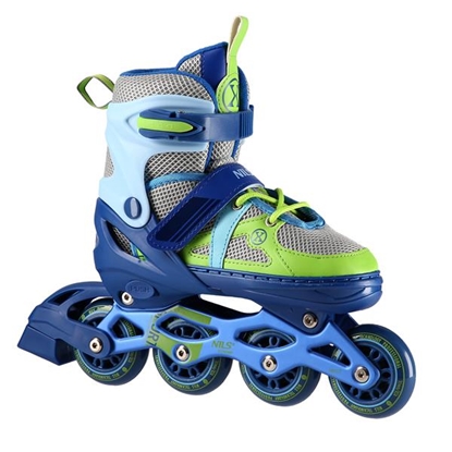 Изображение Skrituļslidas NJ1828A BLUE-GREEN SIZE M(35-38)  IN-LINE SKATES NILS EXTREME