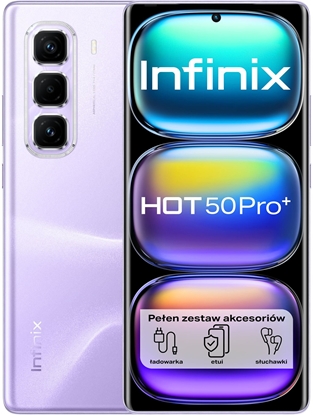Attēls no Smartfon Infinix Hot 50 Pro+ 8/256GB Fioletowy  (X6880PR)
