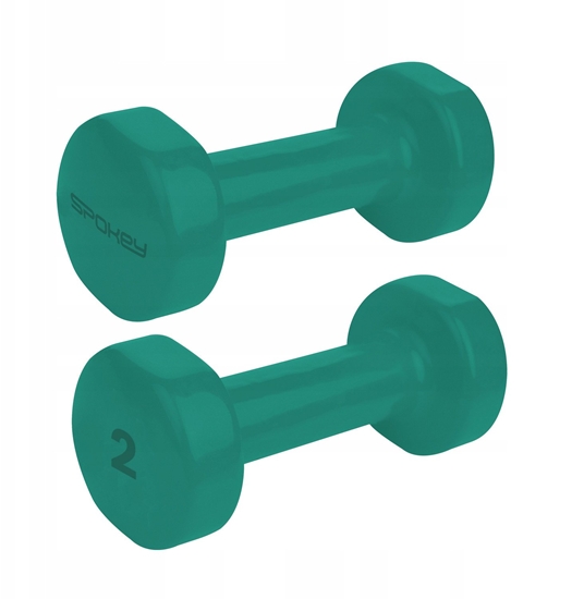 Picture of Spokey Hantle Shape winylowe 2 x 2 kg Zielone