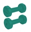 Attēls no Spokey Hantle Shape winylowe 2 x 2 kg Zielone