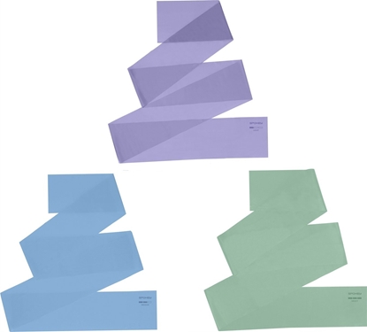 Attēls no Spokey Mini Band RIBBON róne poziomy oporu w zestawie wielokolorowy 3 szt.