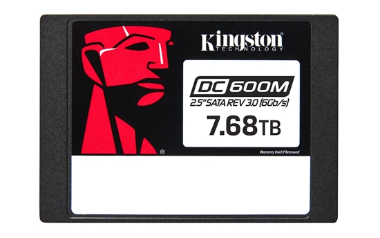 Picture of SSD|KINGSTON|14016xTBW rating|MTBF 2000000 h|Read speed 560 MB/s|Write speed 530 MB/s|Serial ATA III|2.5"|7680 GB|DC600M|SEDC600M/7680G