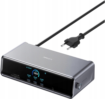 Attēls no Stacja/replikator Anker Prime A83B3 stacja dokujca 14 portów 140 W USB-C
