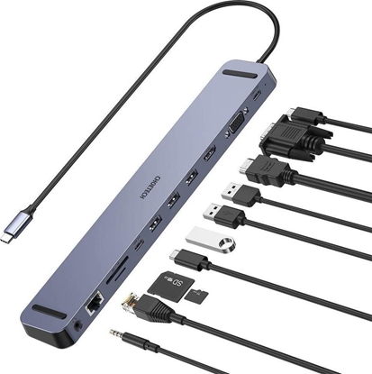 Attēls no Stacja/replikator Choetech USB-C (HUB-M20)