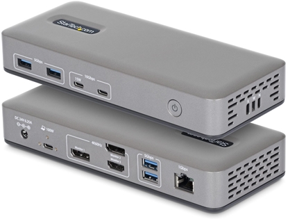 Attēls no Stacja/replikator StarTech 3X MONITOR USB-C DOCK 100W PD/TRIPLE-MONITOR DP/HDMI 4K60