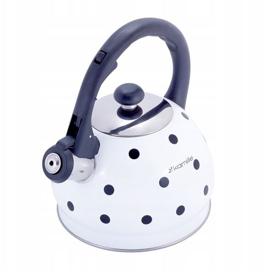 Picture of Stainless steel kettle with whistle, 2.0 L (white), 1070 WH, Kamille