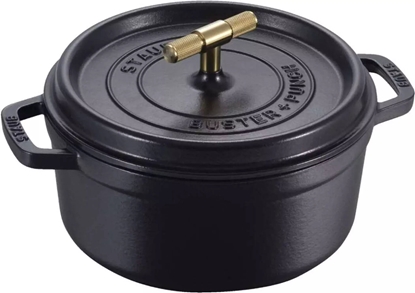 Attēls no Staub La Cocotte Buster & Punch 24 cm round, Black, Cast Iron