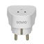 Picture of Strāvas adapteris SAVIO Travel adapter US socket - EU plug