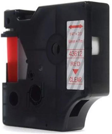 Изображение Strefa Drukarek Pelikan tama drukarska 43612 dla DYMO czerwony na przezroczystym kompatybilny