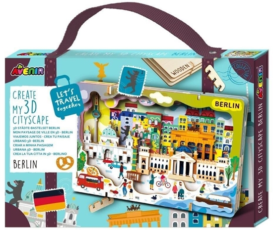 Изображение Stwórz pejza miejski Berlin - puzzle drewniane 3D