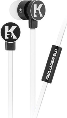 Attēls no Suchawki Karl Lagerfeld Karl Lagerfeld suchawki KLEPWIWH biao-czarny/white&black 3,5mm uniwersalny