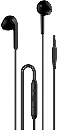Attēls no Suchawki przewodowe dokanaowe mini jack 3.5 mm X3 - czarne Suchawki przewodowe dokanaowe mini jack 3.5 mm X3 - czarne