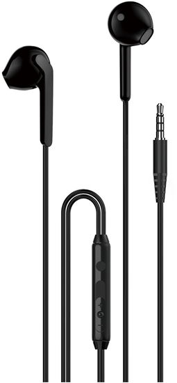 Picture of Suchawki przewodowe dokanaowe mini jack 3.5 mm X3 - czarne Suchawki przewodowe dokanaowe mini jack 3.5 mm X3 - czarne