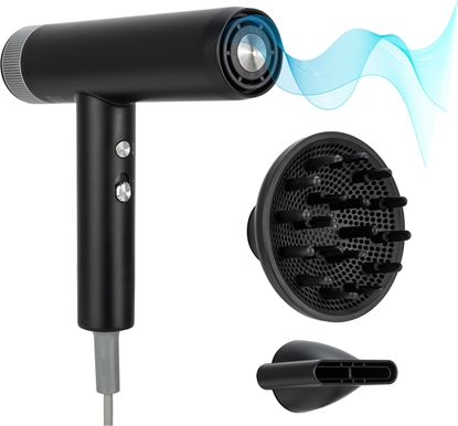 Attēls no Suszarka Humanas HUMANAS AirTouch HD Suszarka do wosów z funkcj jonizowania czarna