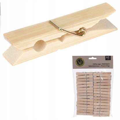 Picture of Suszarka na pranie Vilde Klamerki na pranie drewniane 60 sztuk VILDE 779018