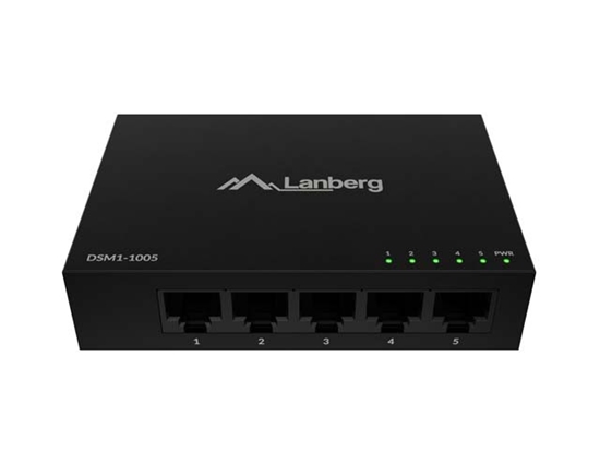 Picture of Switch DSM1-1005 5X 1GB/S niezarządzalny Gigabit Ethernet Desktop 12V ( obudowa metalowa) 