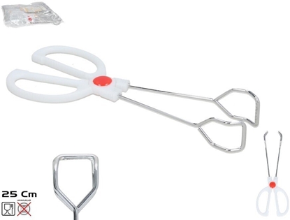 Attēls no Szczypce kuchenne biay 25 x 8 x 3 5 cm KITCHEN&GO 8445393418827 (8445393418827)